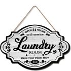 Wood Laundry Room Decor Vintage Laundry Room Decorative Sign  Bathroom