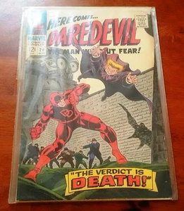 MARVEL COMICS DAREDEVIL # 20 Sept 1966 Verdict of Death & The Owl - Picture 1 of 1
