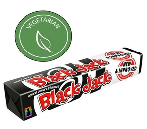 Barratt Black Jacks Stick Packs VEGETARIAN Sweets Aniseed Tongue Painters Candy - Picture 1 of 6