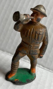 Bugler Lead Soldier Barclay Manoil Vintage Figure Trumpet Player Old Toy Antique - Picture 1 of 6