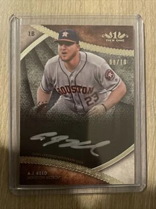 A.J. Reed 2017 Topps Tier One Houston Astros SILVER Breakout Auto /10 SP BOA-ARD - Picture 1 of 2