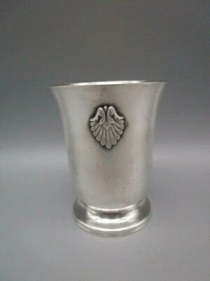 Timbale ancienne en métal argenté - Photo 1/4