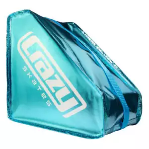 Crazy Skates Metallic TEAL Skate Bag Quad Rollerskates Roller Inline Blades Ice - Picture 1 of 3