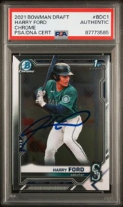 2021 Bowman Draft Chrome Harry Ford Auto PSA - Picture 1 of 2