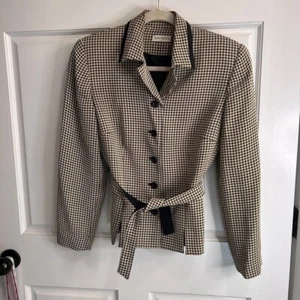 Women's Ann Taylor Blazer, Size 4, Beige and Black - Picture 1 of 14
