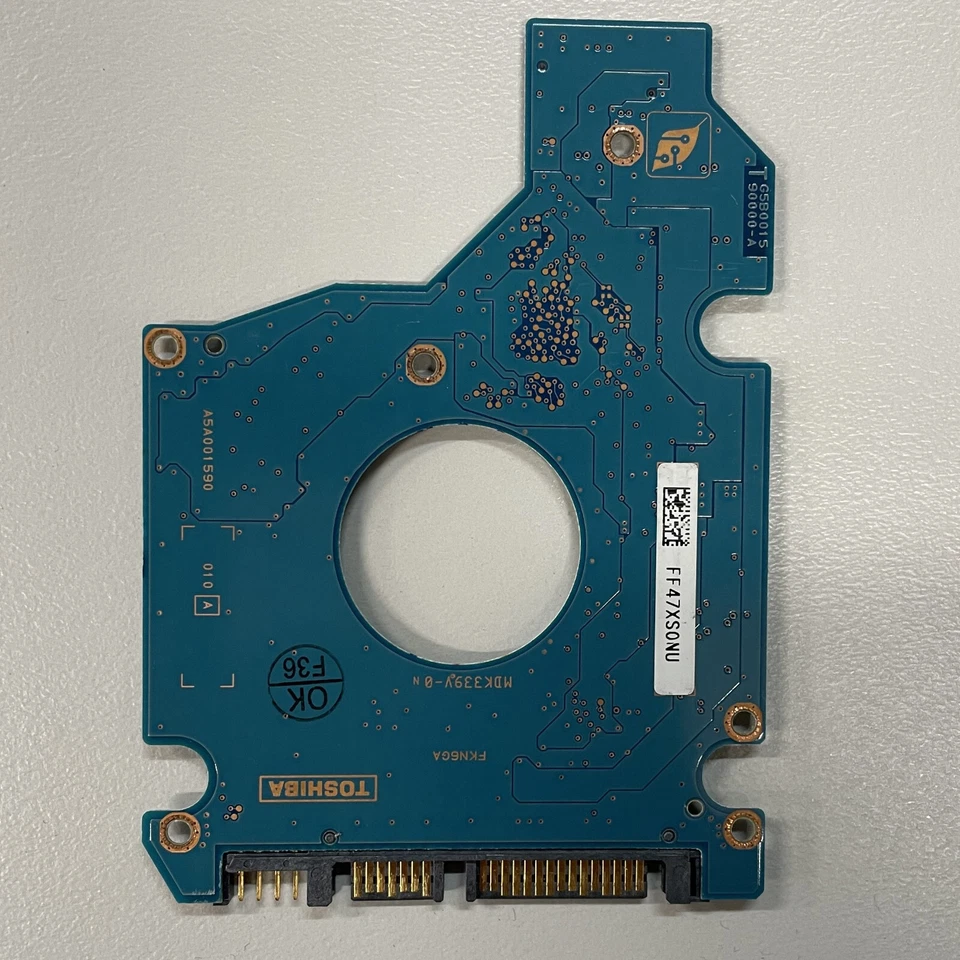 Toshiba MK2035GSS 2.5" SATA HDD PCB Board HDD2A30 G5B00159000-A 020 A0/DK020M - Image 1 of 4