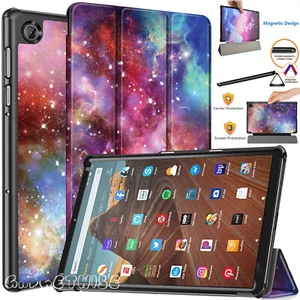 Magnetic Smart Leather Stand Case Cover For Amazon Kindle Fire HD 10" & 7" 2019 - Picture 1 of 21