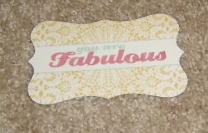 My Mind's " the sweetest thing" Title Diecut ~ Lavender..You are Fabulous - Picture 1 of 1