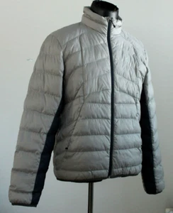 Spyder Men's Puffer Winter Jacket Size Medium Gray Blue - Picture 1 of 9