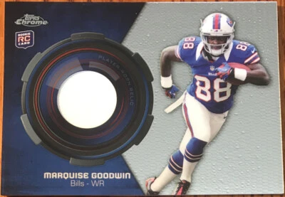 2013 Topps Chrome Rookie Relics Marquise Goodwin RR-MGO Buffalo Bills - Image 1 of 2