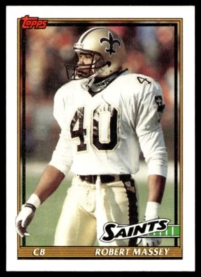 1991 Topps Robert Massey G21 New Orleans Saints #314 - Image 1 of 2