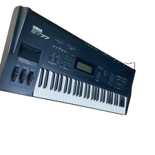 Yamaha SY77 Digital Synthesizer Keyboard 61-Key Black Tested Very Good