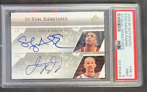 2003 SP Authentic Dual Signatures Jason Kidd Shareef Abdur-Rahim Auto PSA 9 - Picture 1 of 2