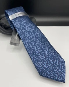 ALFANI Men's 100% Polyester Neck Tie ~ Navy ~ Reeves Abstract ~ NEW MSRP: $55. - Picture 1 of 2