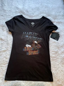 Nueva Camiseta Harley-Davidso Calce Ajustado Moda Mujer 100% Algodón Prendas para el torso 0123 - Imagen 1 de 10