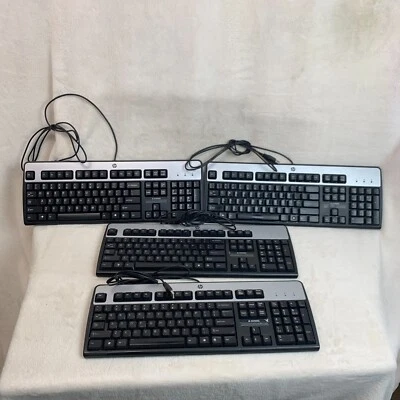 HP KU-0316 USB Keyboards Lot of 4 - Image 1 of 4