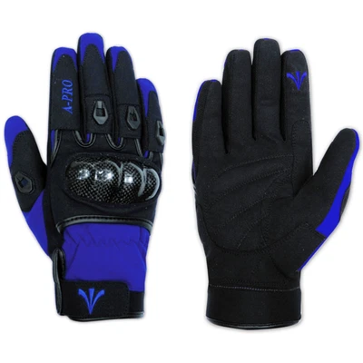 Textile Motorcycle Motorbike Scooter Sport Protective Gloves Sonicmoto Blue XL - Immagine 1 di 2