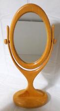 Oak Wood Classic Table Top Vanity Mirror
