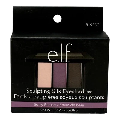 e.l.f. Sculpting Silk Eyeshadow Trio Berry Please Factory Sealed RARE - Image 1 of 4