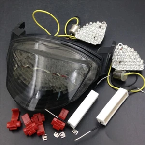Smoke LED Tail Light Brake Turn Signal Light Fit Suzuki GSXR1000 2005-2006 K5 - Picture 1 of 8
