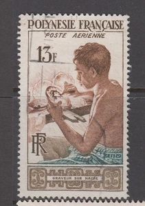 French Polynesia - 13f Pictorial Issue (Used) 1958 (CV $12) - Picture 1 of 1