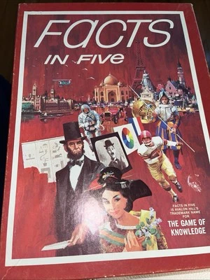 VTG 1971 Facts in Five 3M Board Game of Knowledge - Image 1 of 4