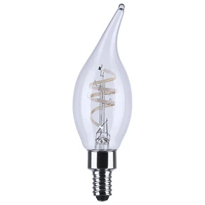 4 Watt CA11 LED - Reminiscent - Flex Gray Coil Filament - E12 - 2700K - 120 Volt - Picture 1 of 6