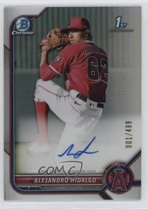 2022 Bowman Chrome Prospect Auto Refractor /499 Alejandro Hidalgo #CPA-AH Auto - Picture 1 of 6