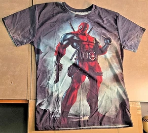 Marvel Deadpool Jersey T-Shirt Double-Sided Adult Men 2XL - Picture 1 of 5