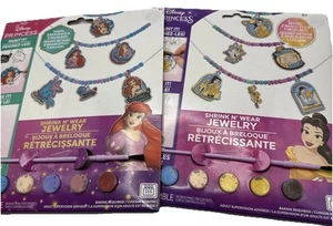 Disney Princess Jewelry Shrink & Wear Kit - Beads & Charms Set Creative Fun - Picture 1 of 8