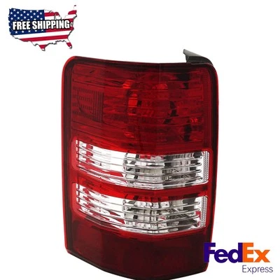 Tail Light Clear & Red Lens Driver Side Halogen Fits 2008-2012 Jeep Liberty - Image 1 of 4