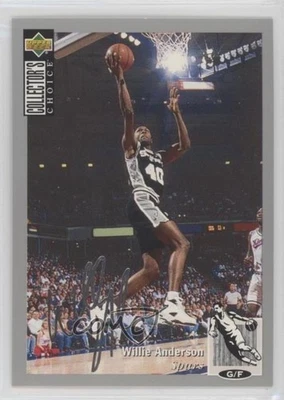 1994-95 Upper Deck Collector's Choice Silver Foil Signature Willie Anderson #340 - Image 1 of 2