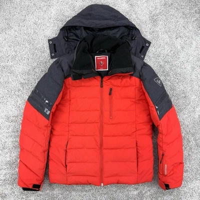 Rossignol Ski Jacket Men’s L Red Rapine Snowboard Outdoors Hooded Puffer - Image 1 of 4