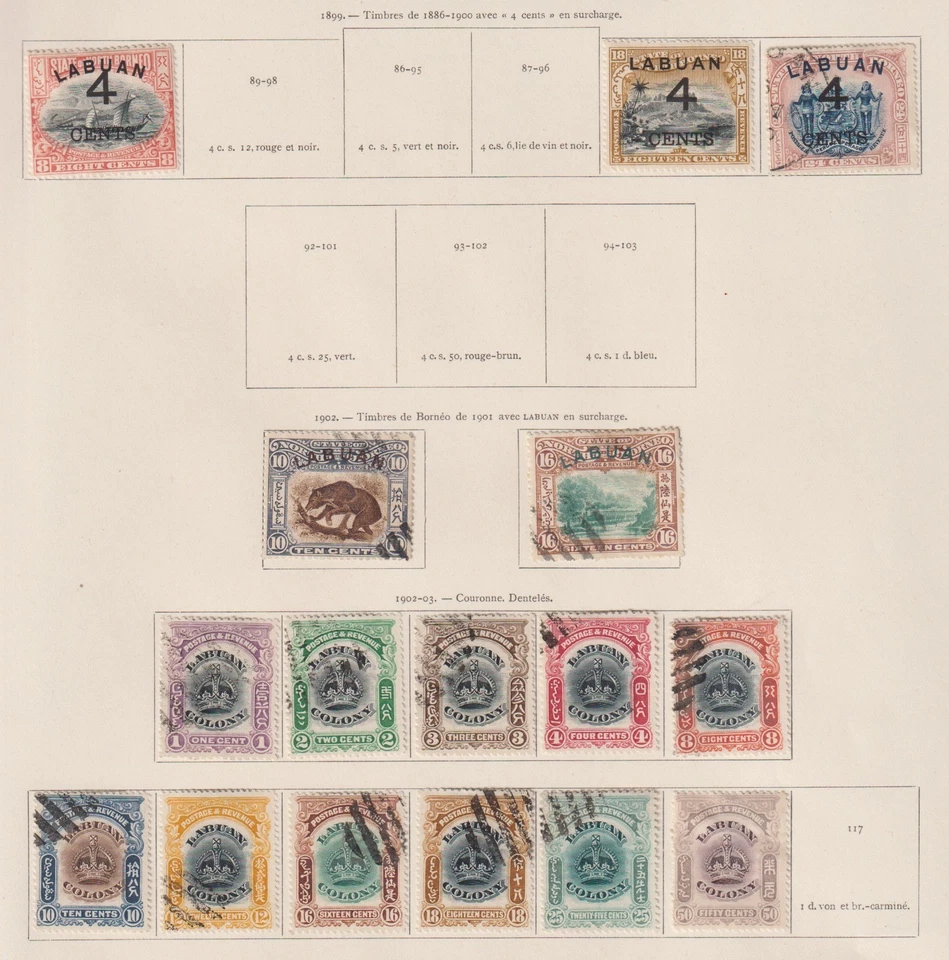 Labuan 1899 colection of 16 CLASSIC stamps / HIGH VALUE! - image 1 of 1