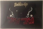 Vintage 1990s NKOTB Red Logo Earrings ❤️ New Kids on the Block Button-Up Card