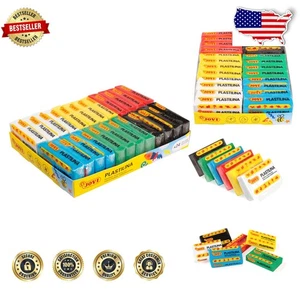 Plastilina Modeling Clay Pack - 24 Bars, Non-Drying, Vegetable-Based, Safe - Picture 1 of 9