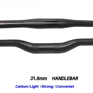 Manubrio bici mtb carbonio ultraleggero 31,8mm 640/660/680/700/720/740/760mm - Foto 1 di 7
