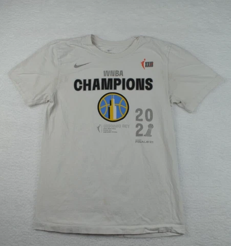 Nike Shirt Mens Small White Chicago Sky 2021 WNBA Champions Cover