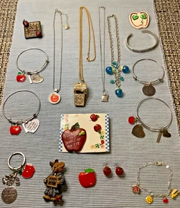 Vintage Plunder, Teacher / School / Educator Mixed Jewelry Lot - Picture 1 of 10