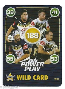 2015 NRL Power Play WILD CARD (WC4) Cowboys - Picture 1 of 1