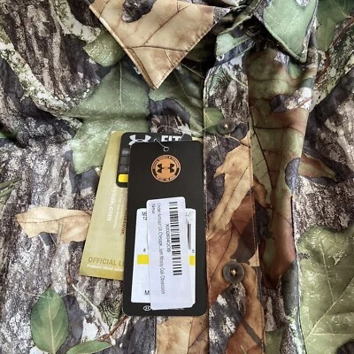 UNDER ARMOUR UA 1255090 940 MENS 2XL CHESAPEAKE CAMO LONG SLEEVE SHIRT MOSSY OAK - Image 1 of 4