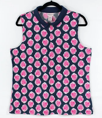 Tommy Bahama Golf Sleeveless Polo Shirt XL 1/4 Zip Stretch Vacation Casual Wear - Image 1 of 4