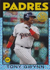 2021 TOPPS..TONY GWYNN..1986 CHROME REFRACTOR..# 86BC-77..PADRES..COMBINED SHIP - Picture 1 of 1