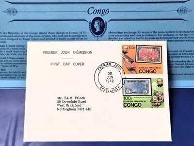 Congo First Day Cover Issue 1979 Commemorating Sir Rowland Hill - Image 1 of 3