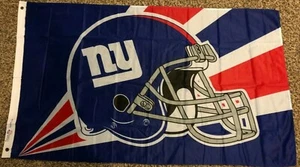 New York Giants Helm 3 x 5 Fuß Flagge Superior ORIGINAL NFL Lizenz US-Verkäufer - Bild 1 von 3