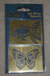 MESSING SCHABLONEN 2ER PACK (FISCH UND SCHMETTERLING) - Bild 1 von 2