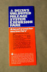 Delta Unlimited Mileage System Excursion Fare Brochure - Jan, 1981