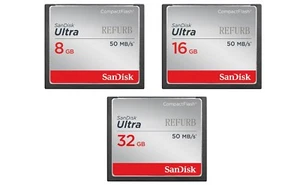 32GB 16GB 8GB 50MB/s SandiskUltra CF Memory Card For Digital Camera - Picture 1 of 4