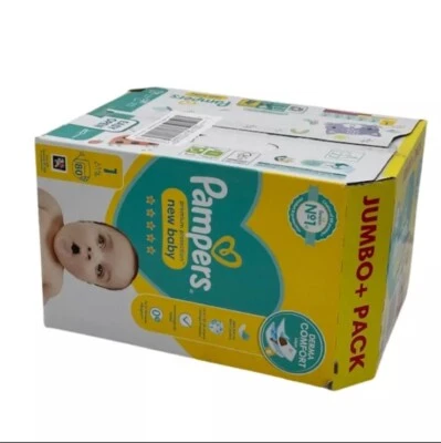 Pampers Size 1 Newborn Premium Nappies Bulk 80-Pack Ultra Soft Dry Sensitive Box