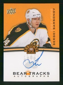 2023-24 Centenario Boston Bruins Sergei Samsonow Bear Tracks Automático BT-SS 63805 - Imagen 1 de 2
